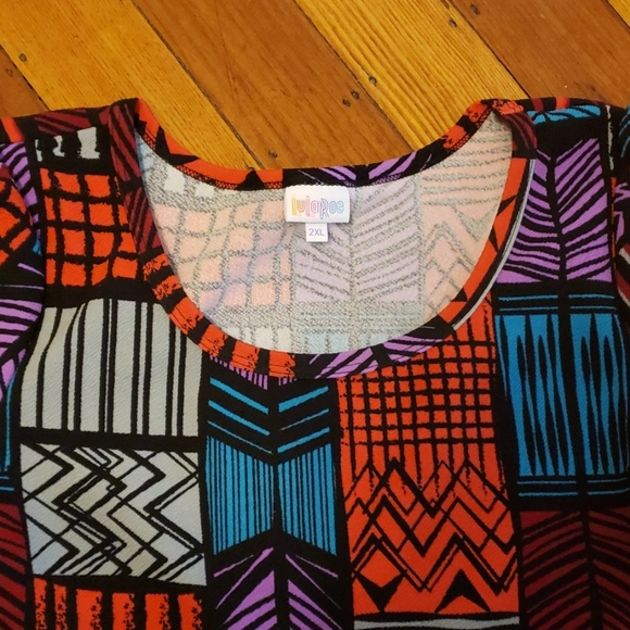 Lularoe Dress multi color and patterns size 2xl - Picture 2 of 8